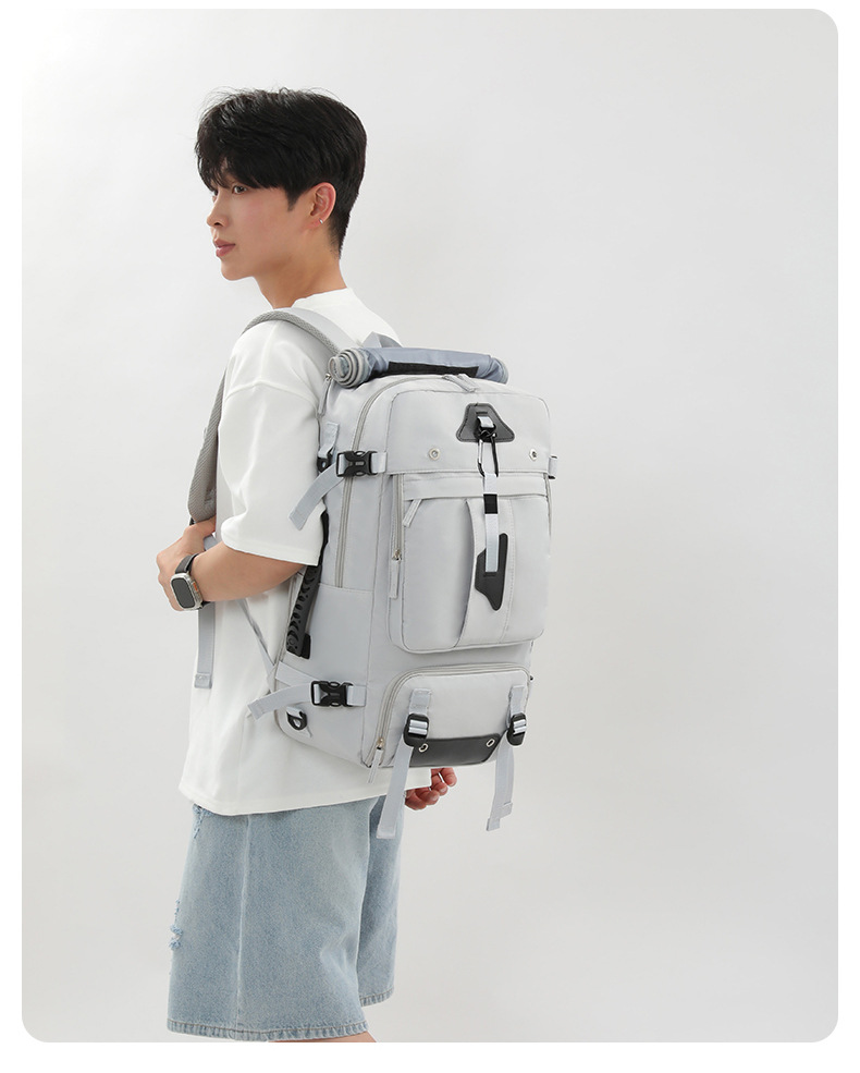 New super large capacity male outdoor expandable travel cabin size backpack travel large luggage bag