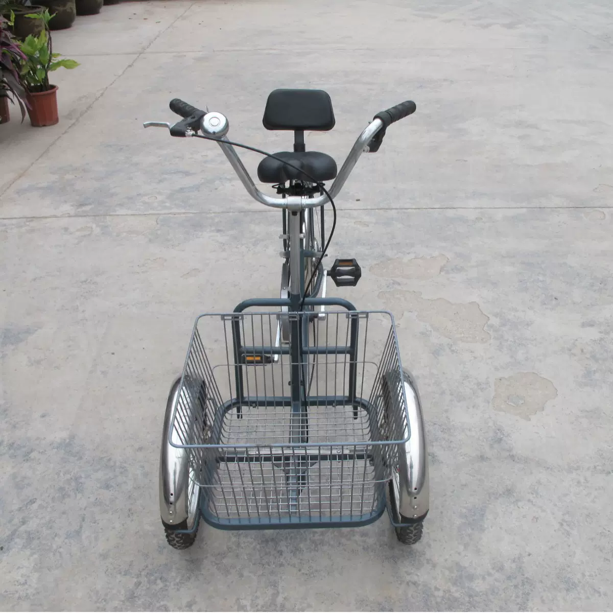 驴老年三轮车金飞跃铝合金车轮倒骑菜篮车脚踏自行车脚踏三轮车