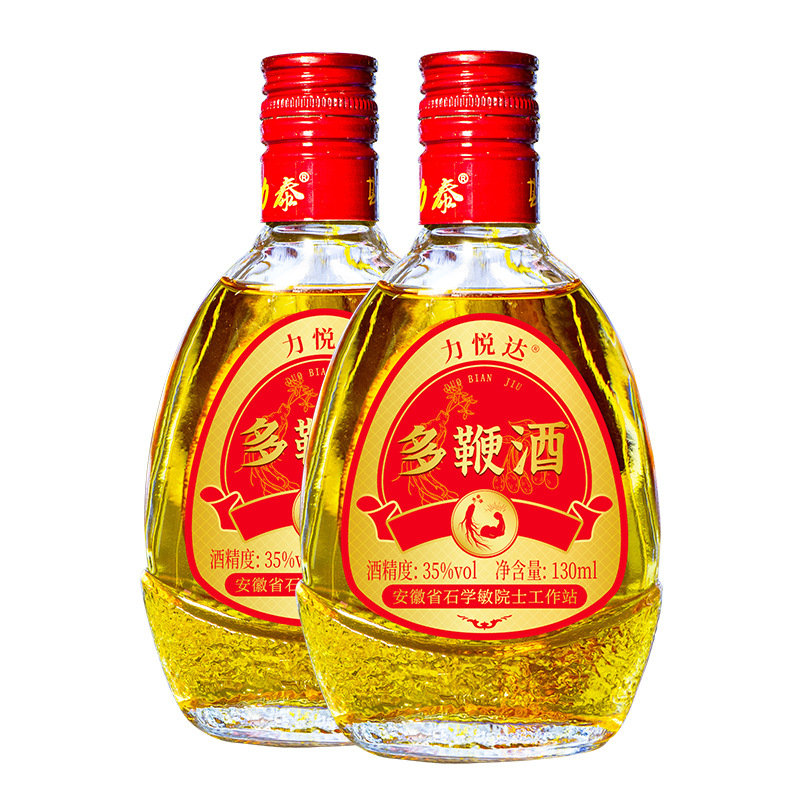 6瓶130ml多鞭酒整箱装35度清香型白酒现货批发亳州产地口感醇厚