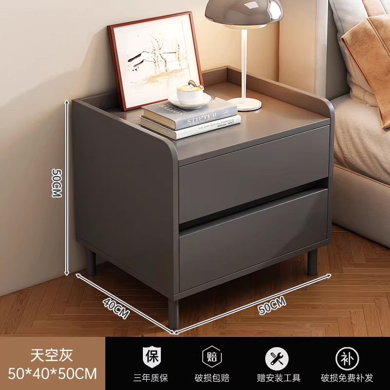 스카이 그레이(이중 서랍이 있는 높은 캐비닛 다리)