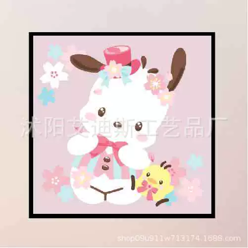 DIY заполнение детской цифровой масляной живопись красивый стиль оформление Sanrio ручной заполнение цвет терапия картина производитель оптом