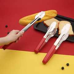 Stainless steel food tongs kitchen food household barbecue tongs for food, bread, steak tongs, fried iron tongs