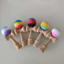 供应批发 高品质儿童技巧球 大号技巧球 剑球 剑玉 kendama 三色