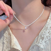 Starry sky, necklace, high advanced chain for key bag , 2023 collection, light luxury style, high-quality style