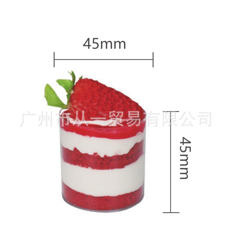 Vaso Desechable con Tapa para Pudín y Postres de Plástico PS Transparente