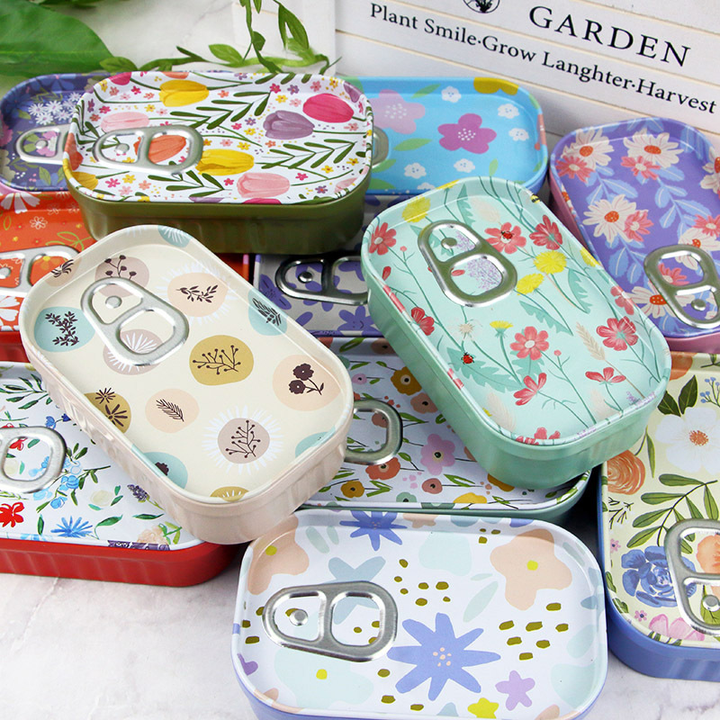 Rectangular small cartoon tin box