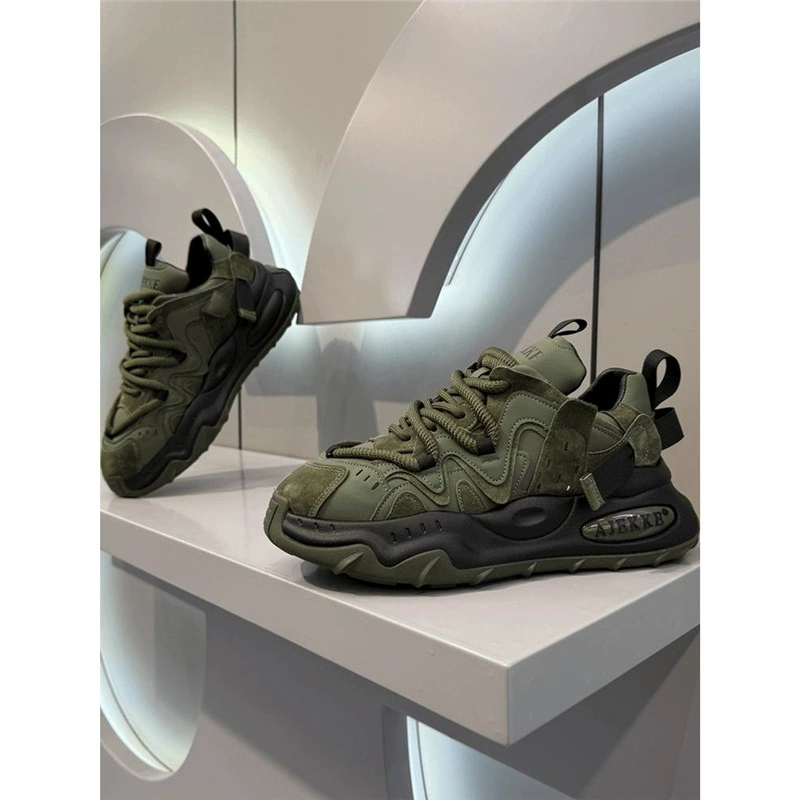 Повседневная мужская обувь для папы на толстой подошве осенью и зимой, новая универсальная теплая спортивная обувь на флисовой подкладке, замшевая мужская обувь в стиле ретро aj