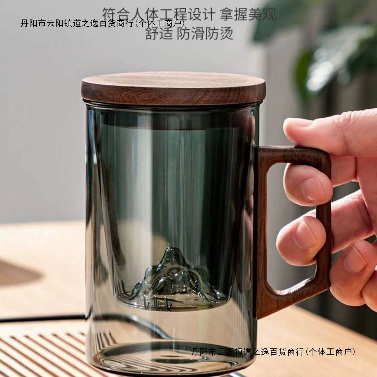 Стеклянная чайная чашка Sansui, японская минифигура