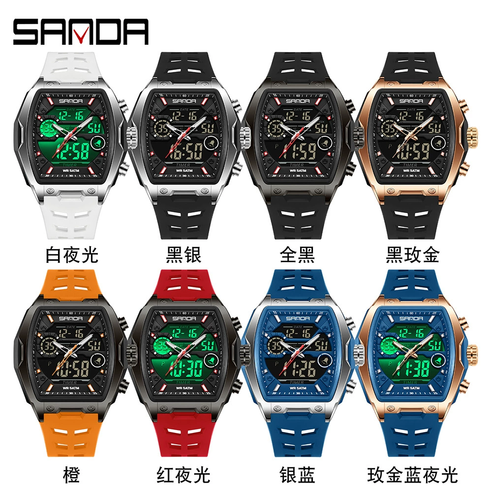 三达 Waterproof fashionable universal digital watch