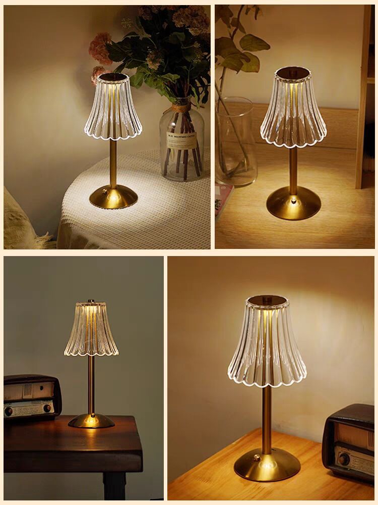 Lampes de Table sans fil pour la maison, la Table, la salle à manger, lampes rechargeables en or, lampe de Table LED Portable à Charge USB pour l'extérieur et l'intérieur_voghion.com