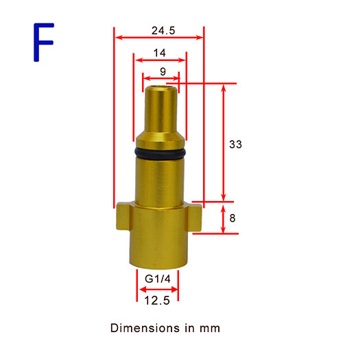 Lavadora de espuma de alta presión regadera conector de espuma PISTOLA DE PULVERIZACIÓN de coches lavadora de alta presión pistola de agua boquilla conector de rosca interna