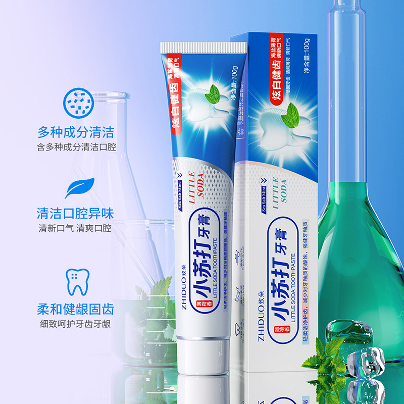 Zhiduo Baking Soda Whitening Toothpaste Oral Cleansing Fresh Breath Dental Care Wholesale