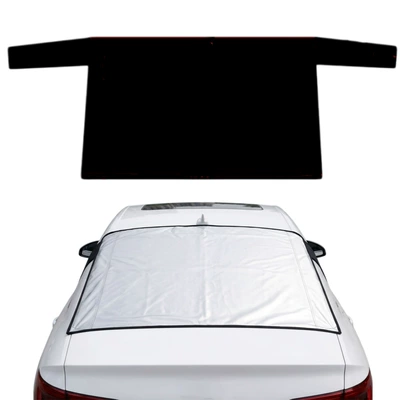 Car rear snow and windscreen cover, sunshade rear window car cover, UV protection, 600D Oxford fabric snow cover