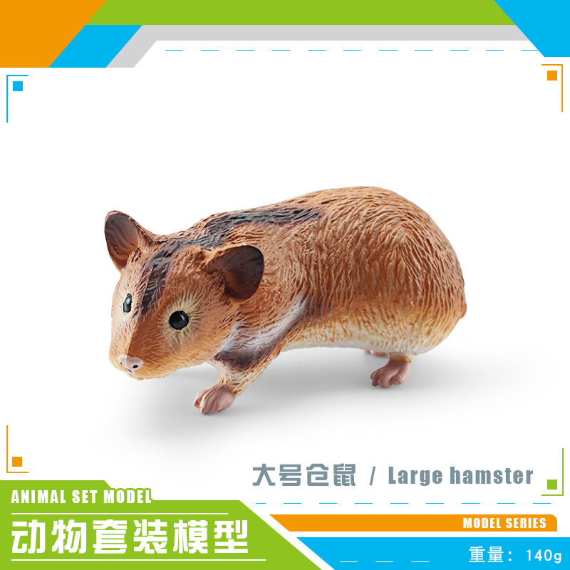 Simulación cognitiva para niños transfronterizos hámster Caracol ratón holgado zorro oso hormiguero bosque animal modelo de juguete