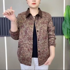 2025洋气外套春秋新款气质中式短款时尚显瘦翻领上衣女士上衣开衫