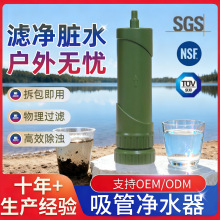 生命救援吸管水净化应急救灾饮水过滤器净易单兵便携式户外净水器