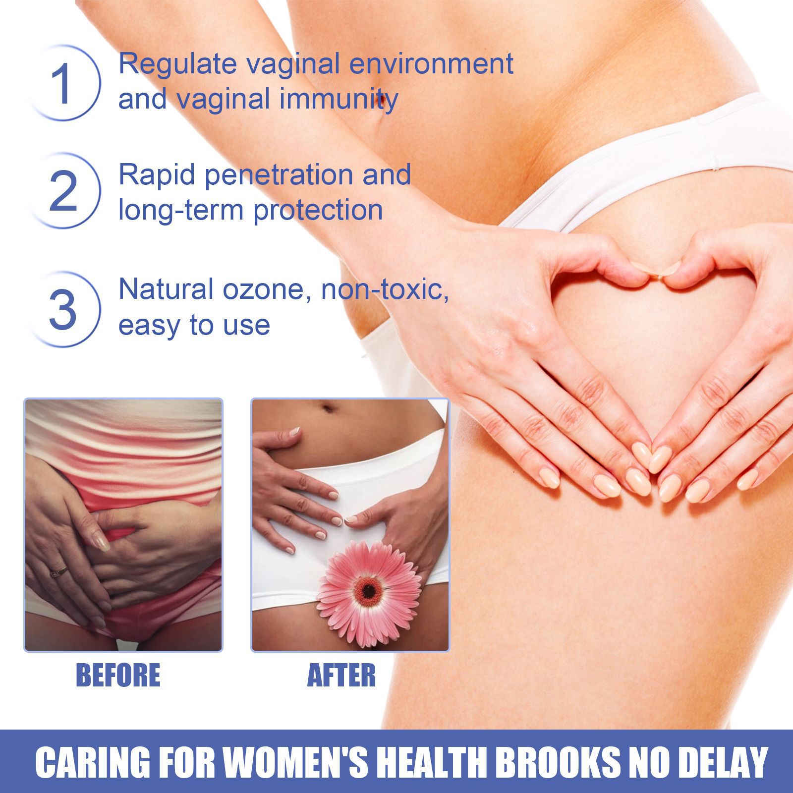 Le liquide de soin pour le corps pour femmes South Moon est une solution nettoyante pour la peau douce, non irritante et inodore pour les femmes._voghion.com