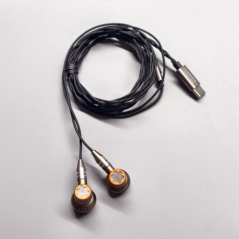 Audífonos intrauditivos Xingqiong con interfaz MMCX, HIFI, cableados, doble dinámico, semi-in-ear, con micrófono, estilo retro