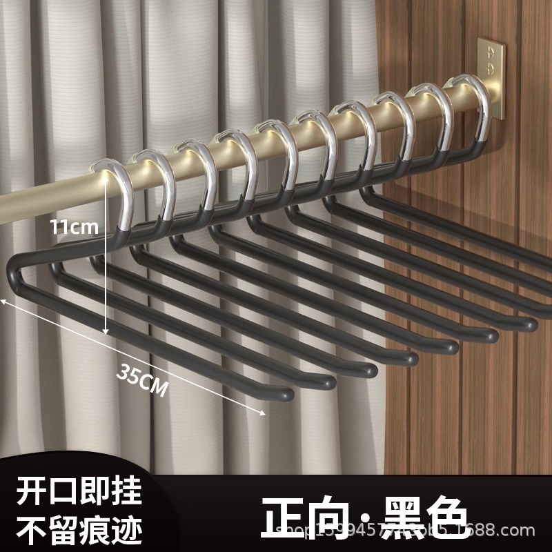 鹅型裤架家用挂裤子衣架专用无痕裤夹防滑2形Z字衣柜内置收纳神器|undefined