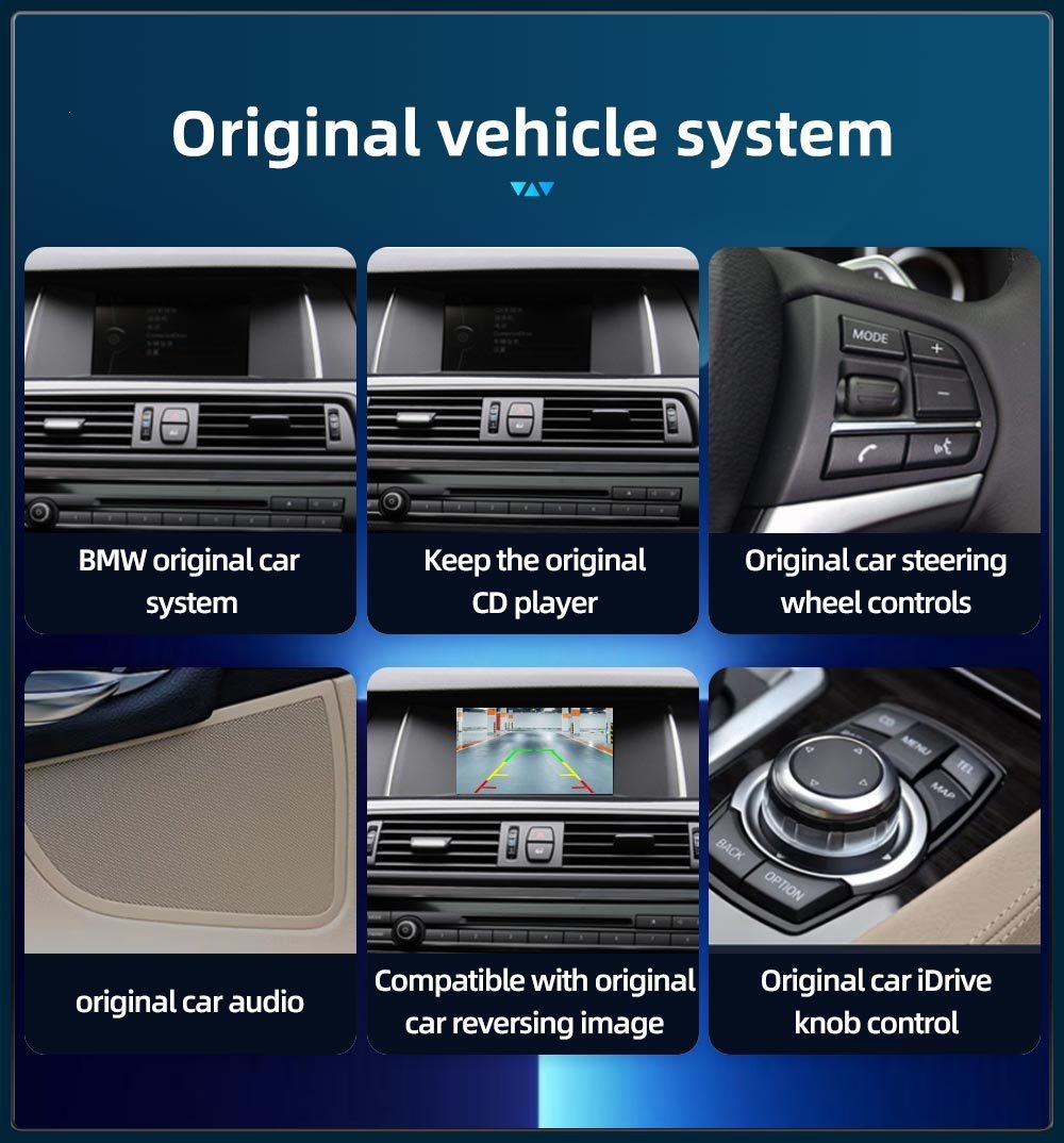 12.3inch Suitable for BMW 5 Series F10 F11 central control large screen navigation Carplay car player