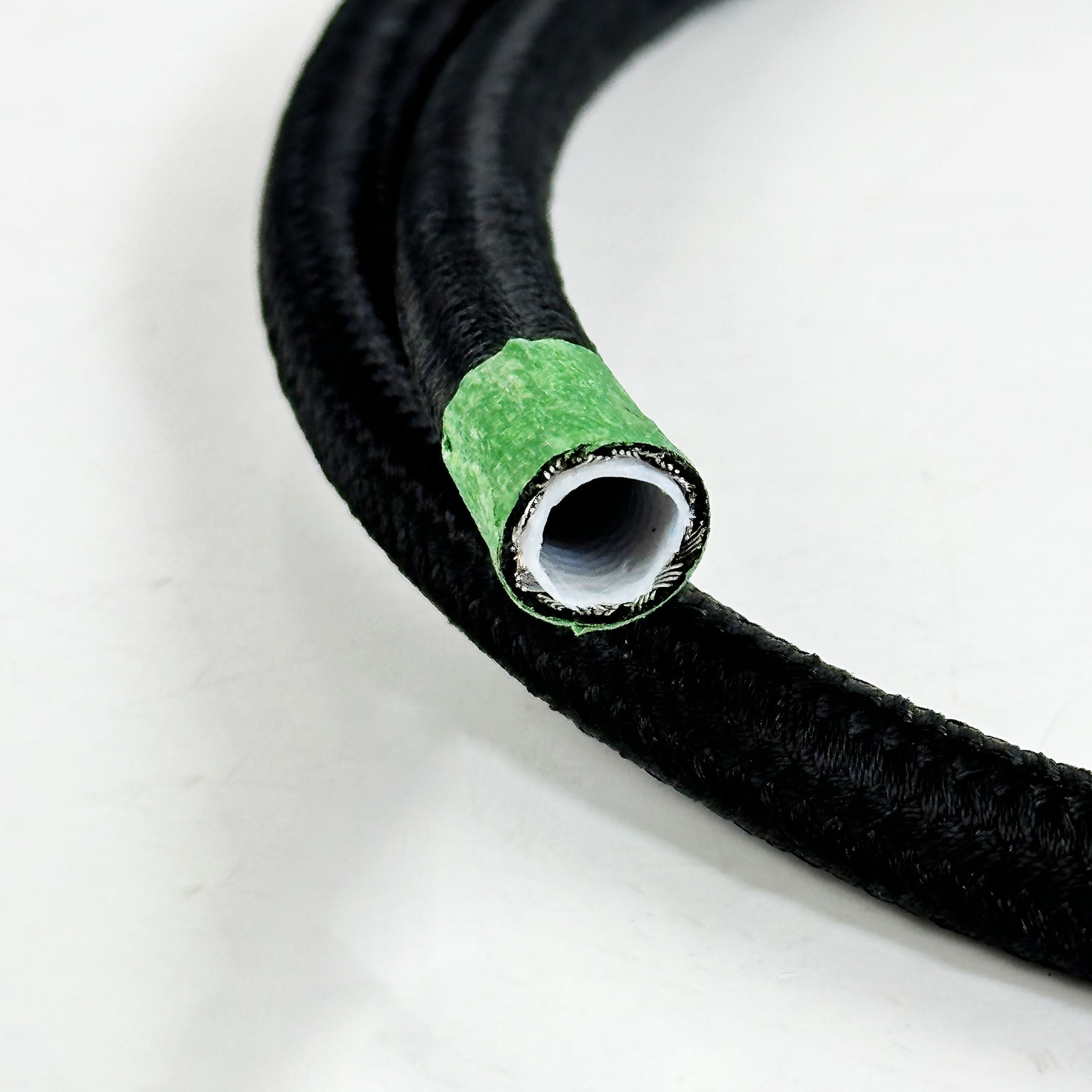 30- 500cm An6 Transmission Cooler Pipeline Stainless Steel Braided Ptfe Oil Cooling Tube Teflon Braided