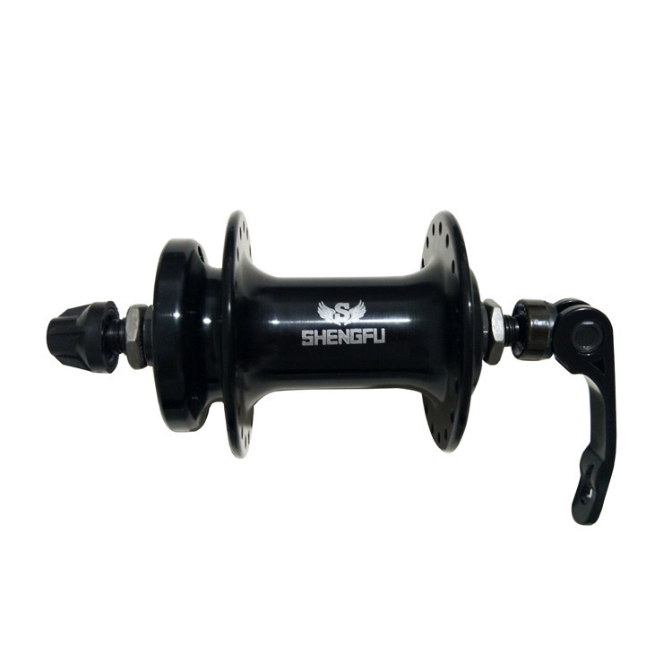 Bicicleta de montaña giratoria de aleación de aluminio eje giratorio delantero y trasero 32/36 agujero negro accesorios de cuero