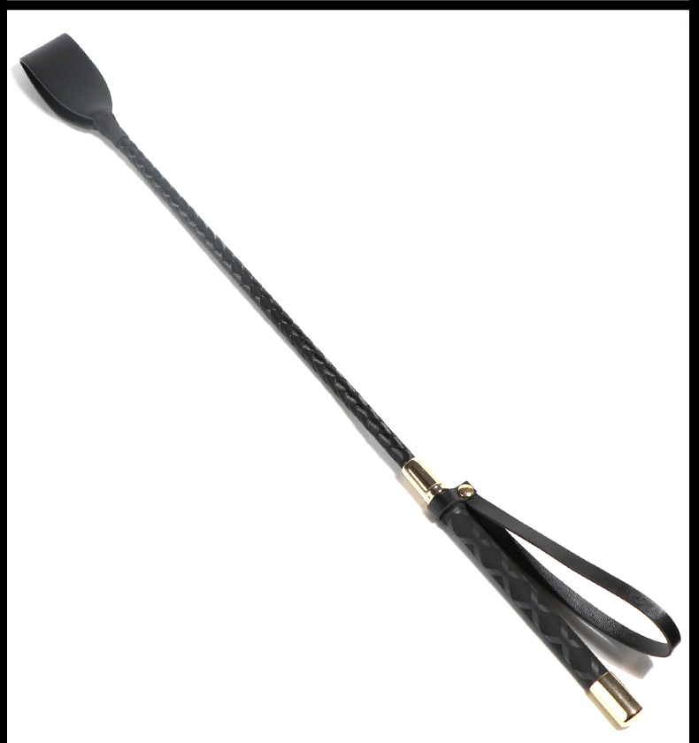 PU Embossed Leather Hand-Pat Whip 45cm for Adult Couples Flirting — detail image 9