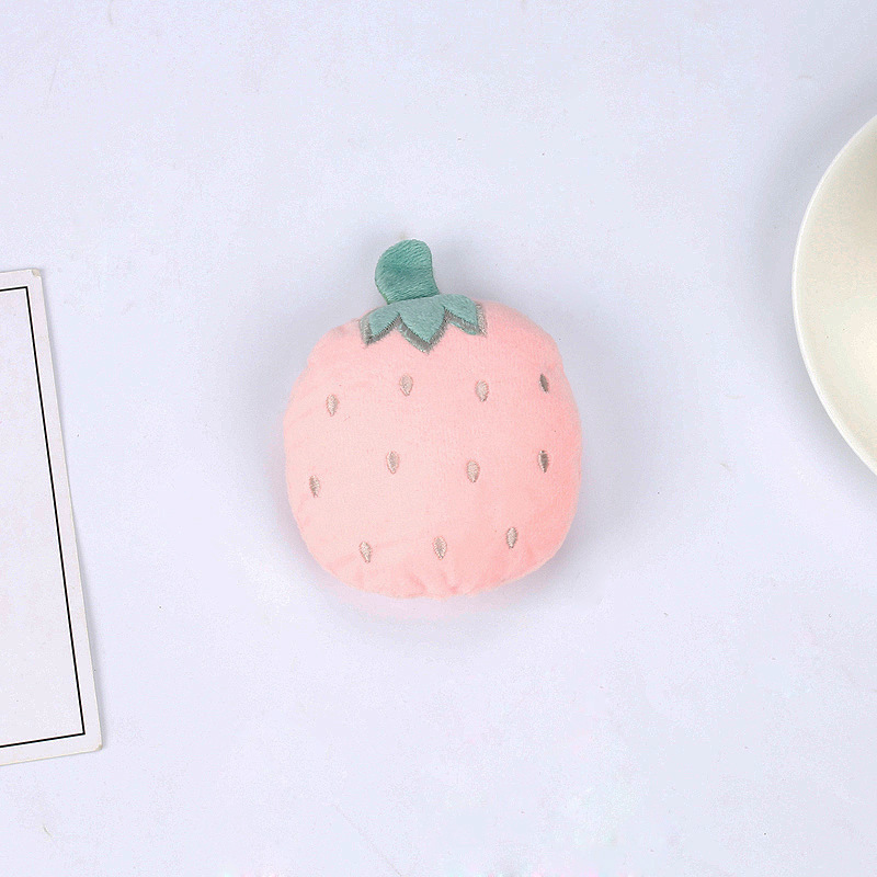 Productos para mascotas nuevos juguetes para gatos Teddy series de frutas de pelo dorado juguetes para gatos de peluche juguetes para perros