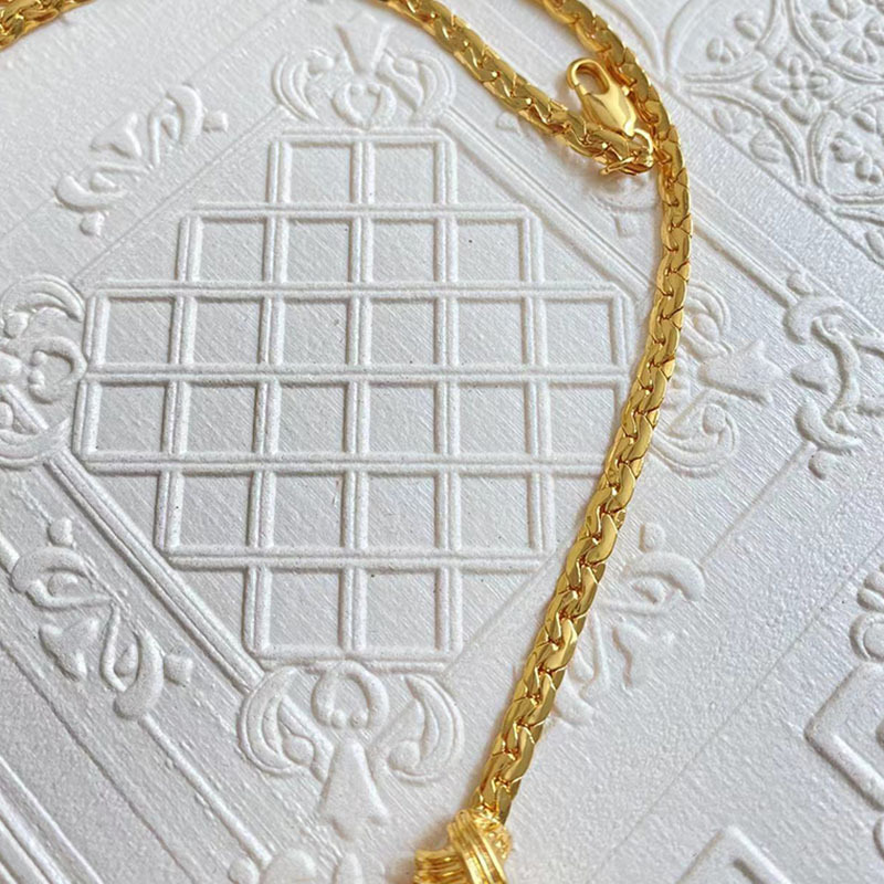 Retro Geometric Alloy Plating Artificial Gemstones Womenu0027S Necklace 1 Pair