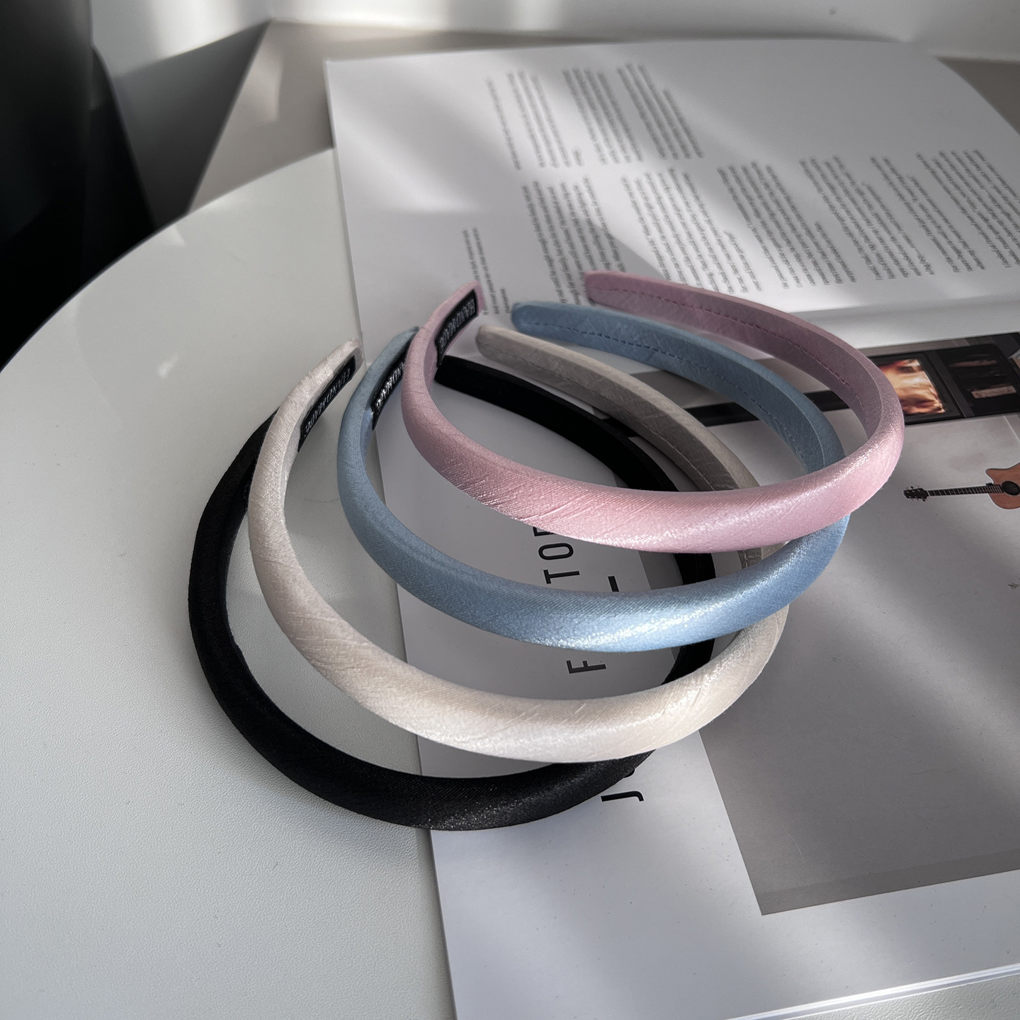 Exquisite Satin Headband For Women Solid Colour Minimalist Style_voghion.com