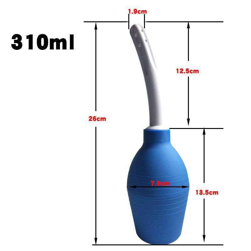 Silicone Spherical Enema and Vaginal Irrigator 310ml Black Large Capacity — detail image 8