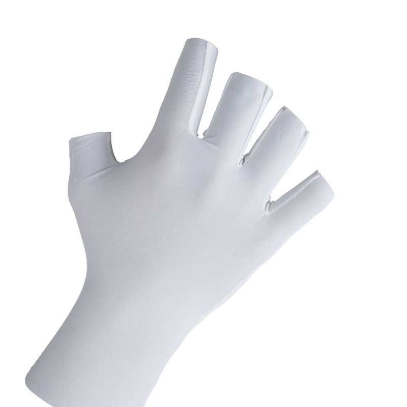 Guantes de medio dedo de verano de hielo transpirables para montar al aire libre anti-UV para hombres y mujeres guantes fríos delgados