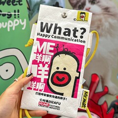 携帯電話バッグデュポン紙バッグ文化的で創造的なデュポンバッグ面白い防水ハンドバッグ調節可能なクロスボディデュポン紙バッグカスタマイズ