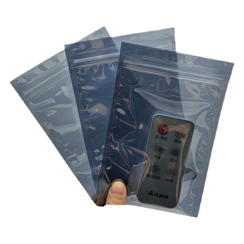 卸売プラスチックジップロックバッグ帯電防止包装袋半透明ジップロックバッグ肥厚シールシールド帯電防止袋