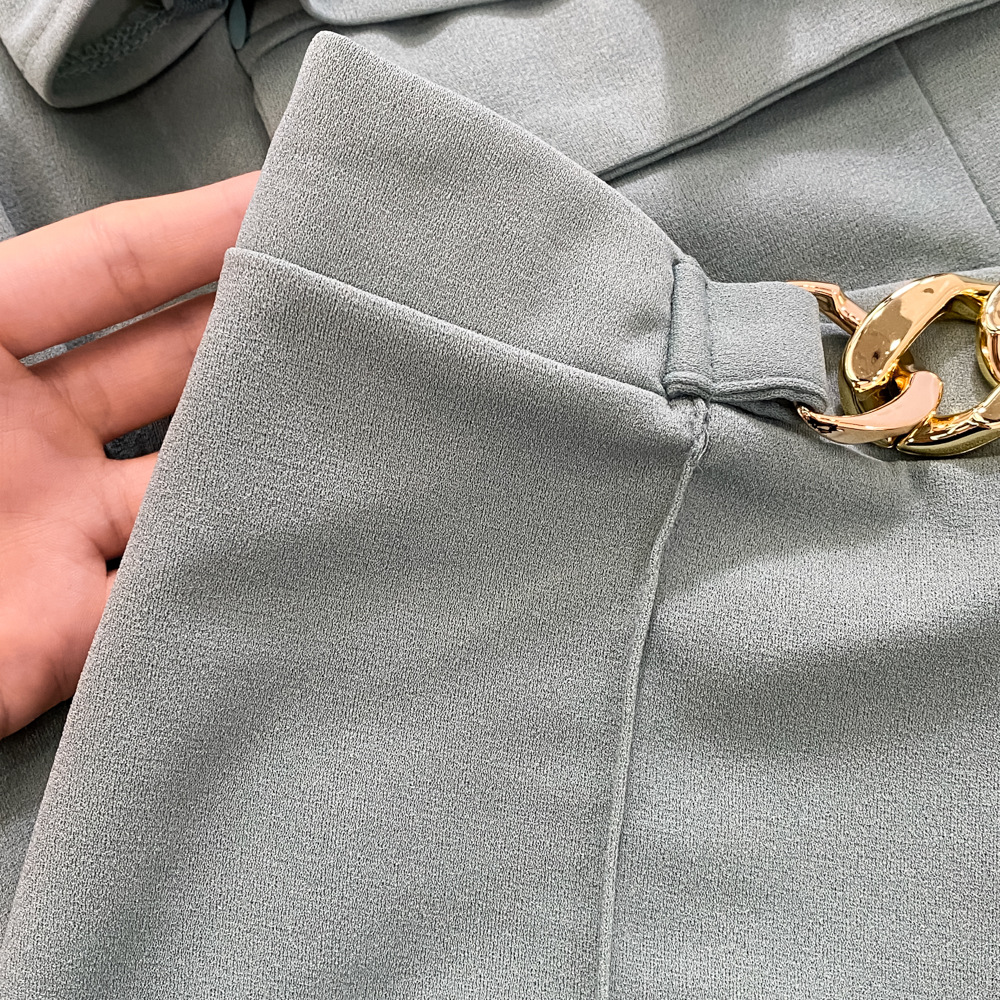 Dametøj Modejakkesæt kvinders højtaljede blyantbukser professionelle nipunktsbukser tredelt camisole løs jakkesæt jakke forår_voghion.com