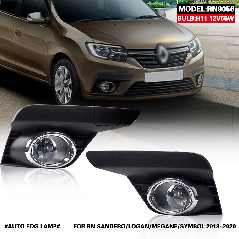 Aplicable a Renault 18 19 20 años nuevo conjunto de luces de niebla delanteras Sandero luces diurnas conjunto de luces de barra delantera