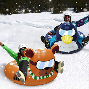PVC inflatable ski circle Amazon new cross-border winter adult parent-child sports thickened cold-resistant ski circle board