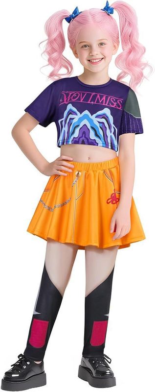 万圣节服装跨境欧美猎魔女团cos服装鲁米佐依米拉恶魔猎人套装|undefined