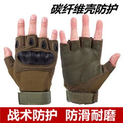 戰術手套運動騎行戶外半指手套批發超纖防滑耐磨健身特種戰術手套