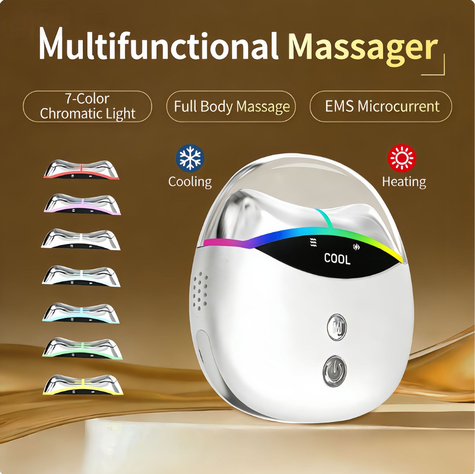 2026 Cross-Border Hot-Selling Hot and Cold Therapy Device, Gua Sha Device, Beauty Device, Hot and Cold Compress Vibration Massage, Ems Microcurrent