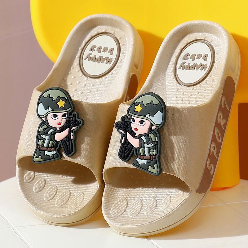 Special Forces Boys Slippers Summer New Children's Home Indoor Bathroom Primary School Slippers Boys Non-slip Sandals