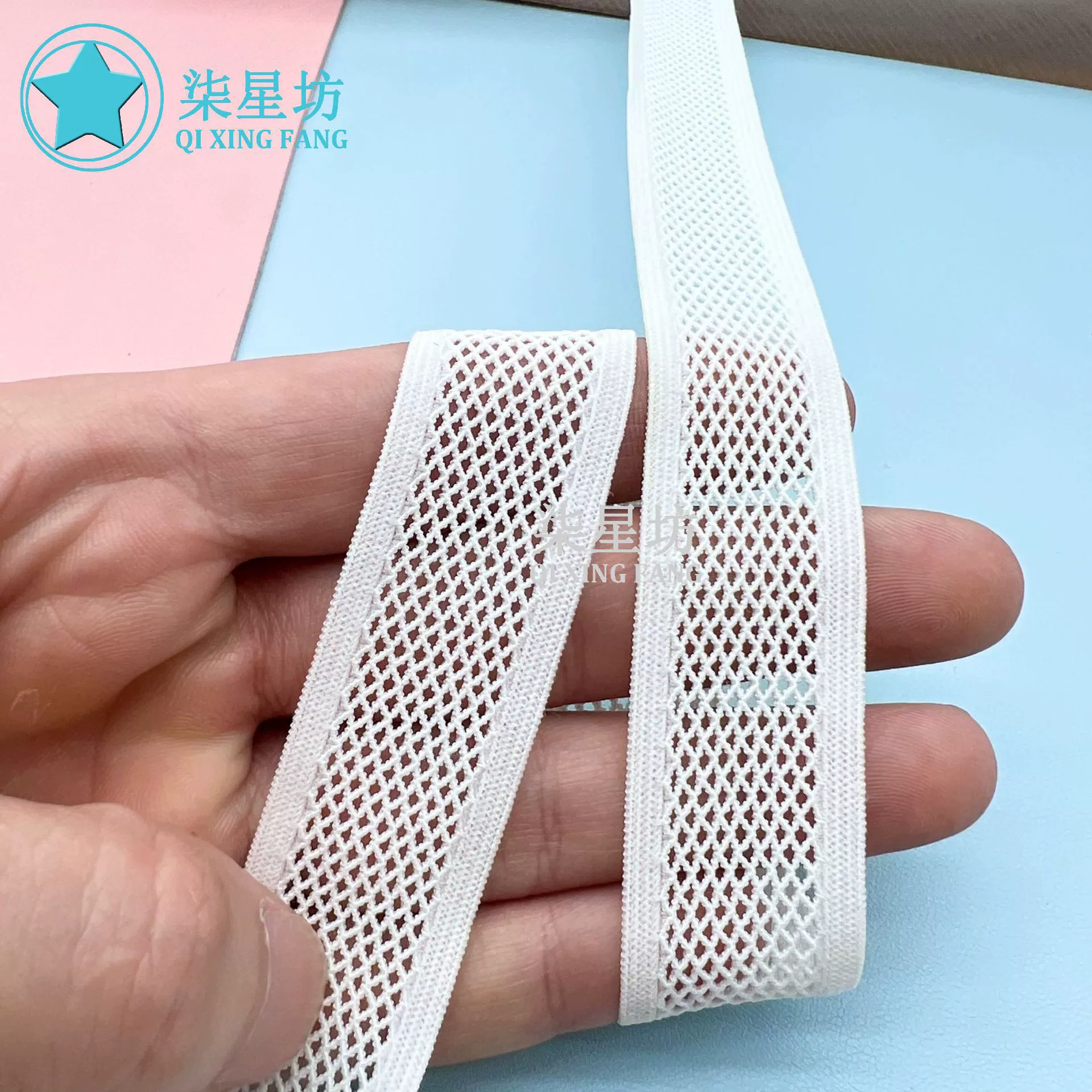 Пятно черно-белый нейлон может быть окрашен 2,0CM сетчатый эластичный сетчатый ремешок кружева эластичный ремешок сетчатый ремешок аксессуар