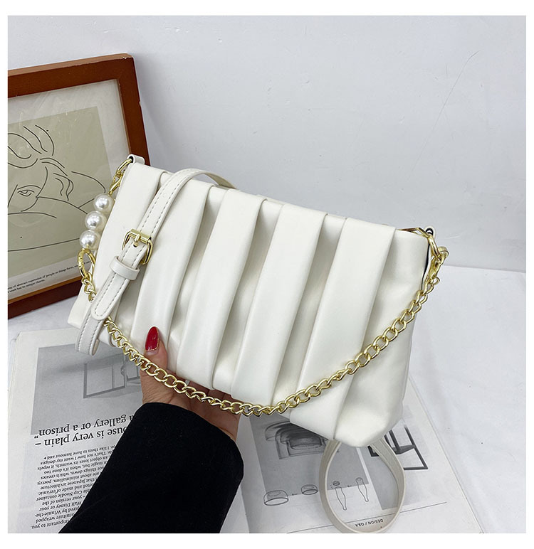 Bolso de moda coreano plegado para mujeres 2026 verano nuevo nicho de lujo pequeño bolso cuadrado de alta calidad de viaje de hombro mochila
