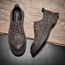 皮鞋男商务通勤真皮男士皮鞋休闲男装鞋子工装潮牌高级感复古皮鞋