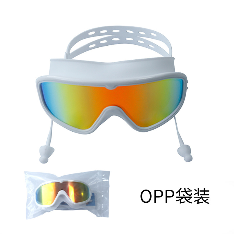 Gafas de Natación de Marco Grande de Silicona y PC Impermeable Anti-Empañamiento para Adultos image 7
