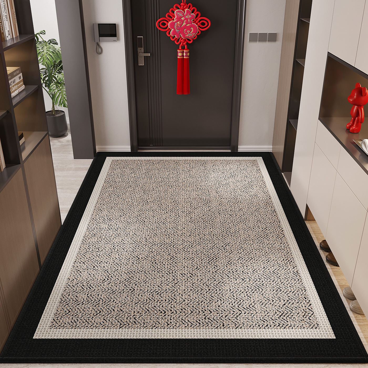 Puerta de entrada alfombra de piso 2025 nueva alfombra doméstica de alto nivel se puede limpiar alfombra de puerta sin lavado alfombra de pies sucia