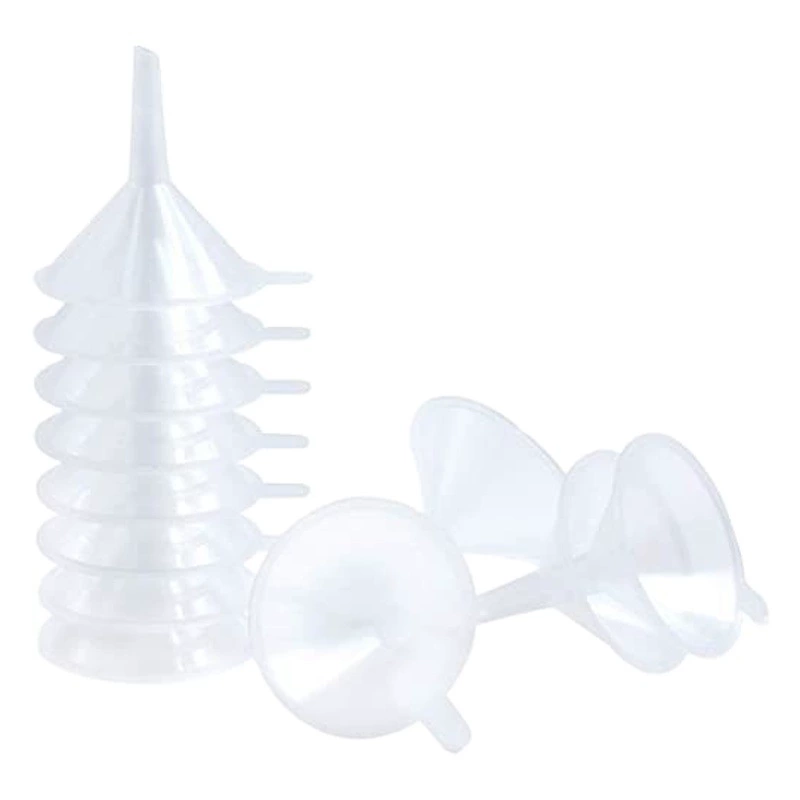 Трансграничная воронка прозрачная пластиковая мини-воронка для научной лаборатории жидкости в бутылках, эфирные масла, духи