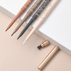 瑪可安迪纖細持妝眼線膠筆防水不暈染易畫大眼雙頭自帶卷筆刀批發