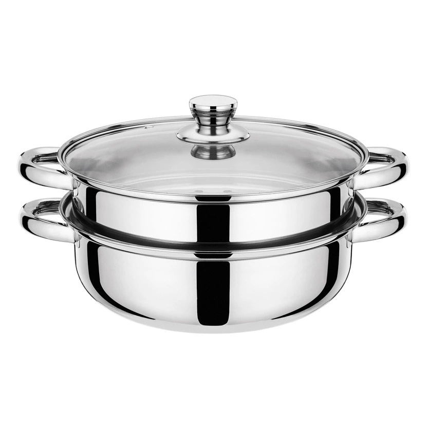 Многофункциональная пароварка из нержавеющей стали от производителя для домашнего использования, в подарок, для индукционных плит, двухслойная пароварка для рыбы