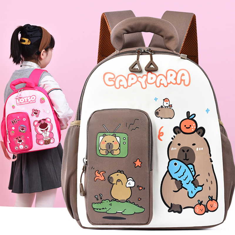 Mochila de dibujos animados para niños, nueva mochila de niñas de jardín de infantes, mochila transpirable para niños